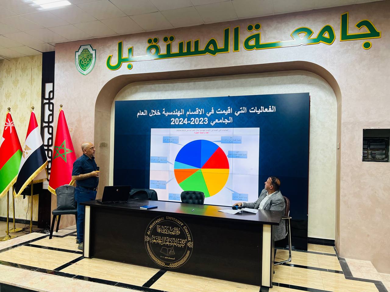 كلية الهندسة والتقنيات الهندسية تقييم ورشة عمل  حول اللجان  الامتحانية والنشاطات الطلابية 