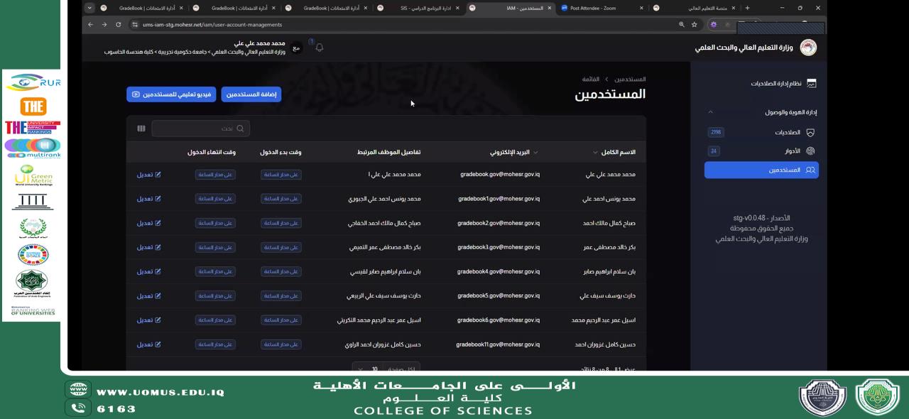 جامعة المستقبل تختتم سلسلة ورش إلكترونية حول آلية رفع بيانات الطلبة إلى نظام (SIS)