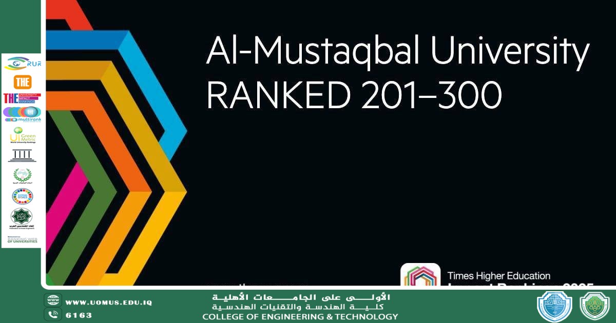 جامعة المستقبل تتصدر جامعات العالم في تصنيف "التايمز" للتنمية المستدامة ضمن الهدف السابع (الطاقة النظيفة)