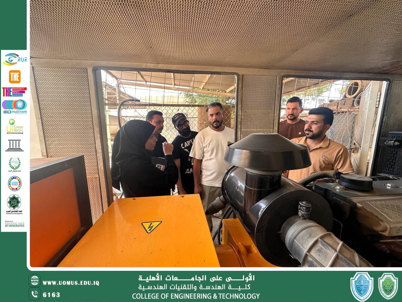  College of Engineering at Al-Mustaqbal University Enhances Students’ Skills with Practical Training on Energy and Cooling Systems