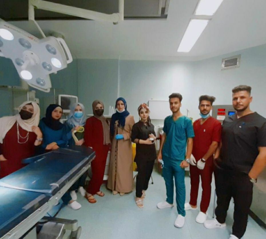 زيارة مسؤولات التدريب الصيفي في القسم للطلبة المتدربين في المستشفى التركي / بابل  م.م.دعاء عبد الهادي + م.م.زينب محسن 