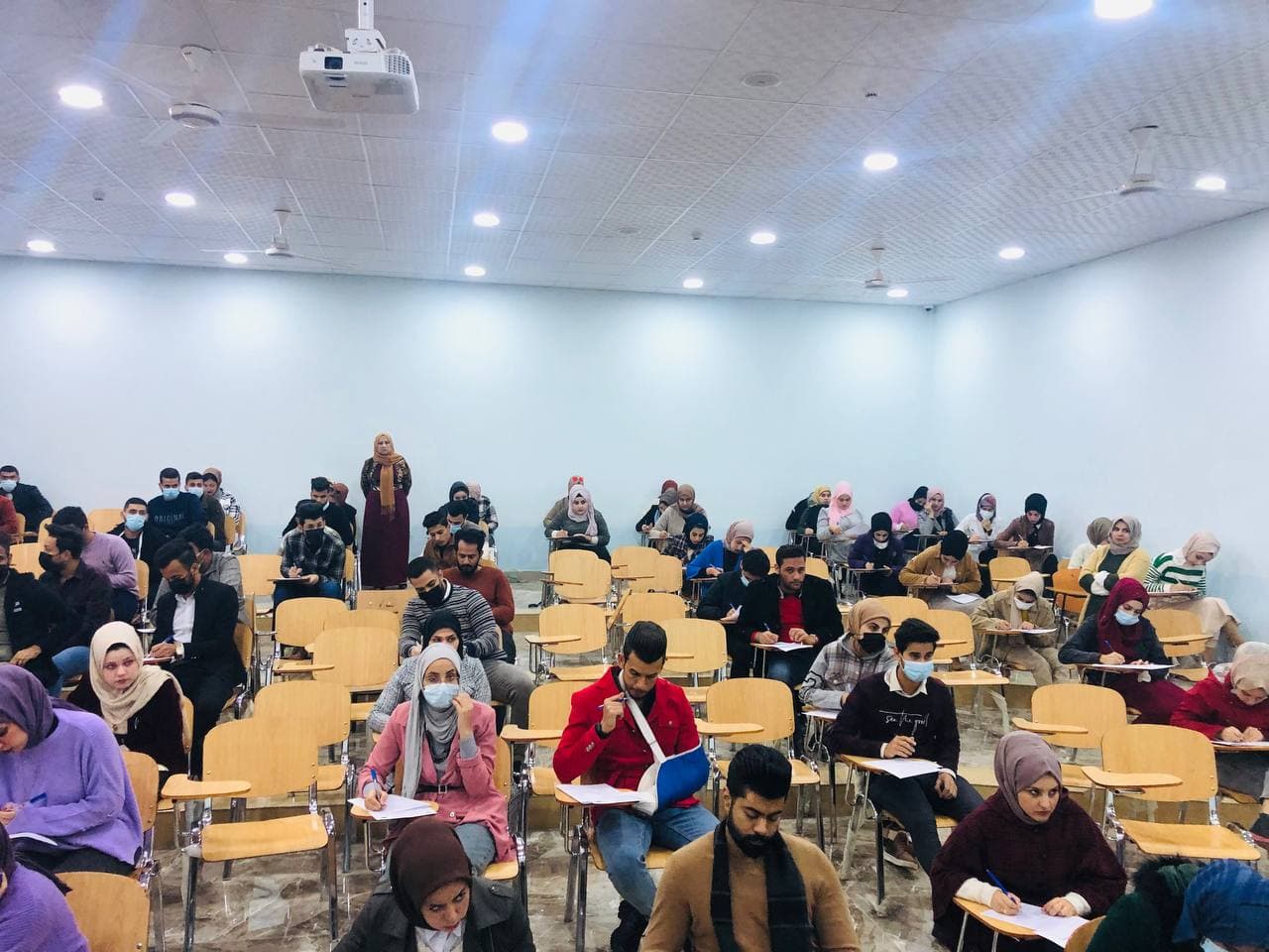 Continuation of exams for the first month of the first course of the Department of Dentistry today, Saturday 12/12/2021
