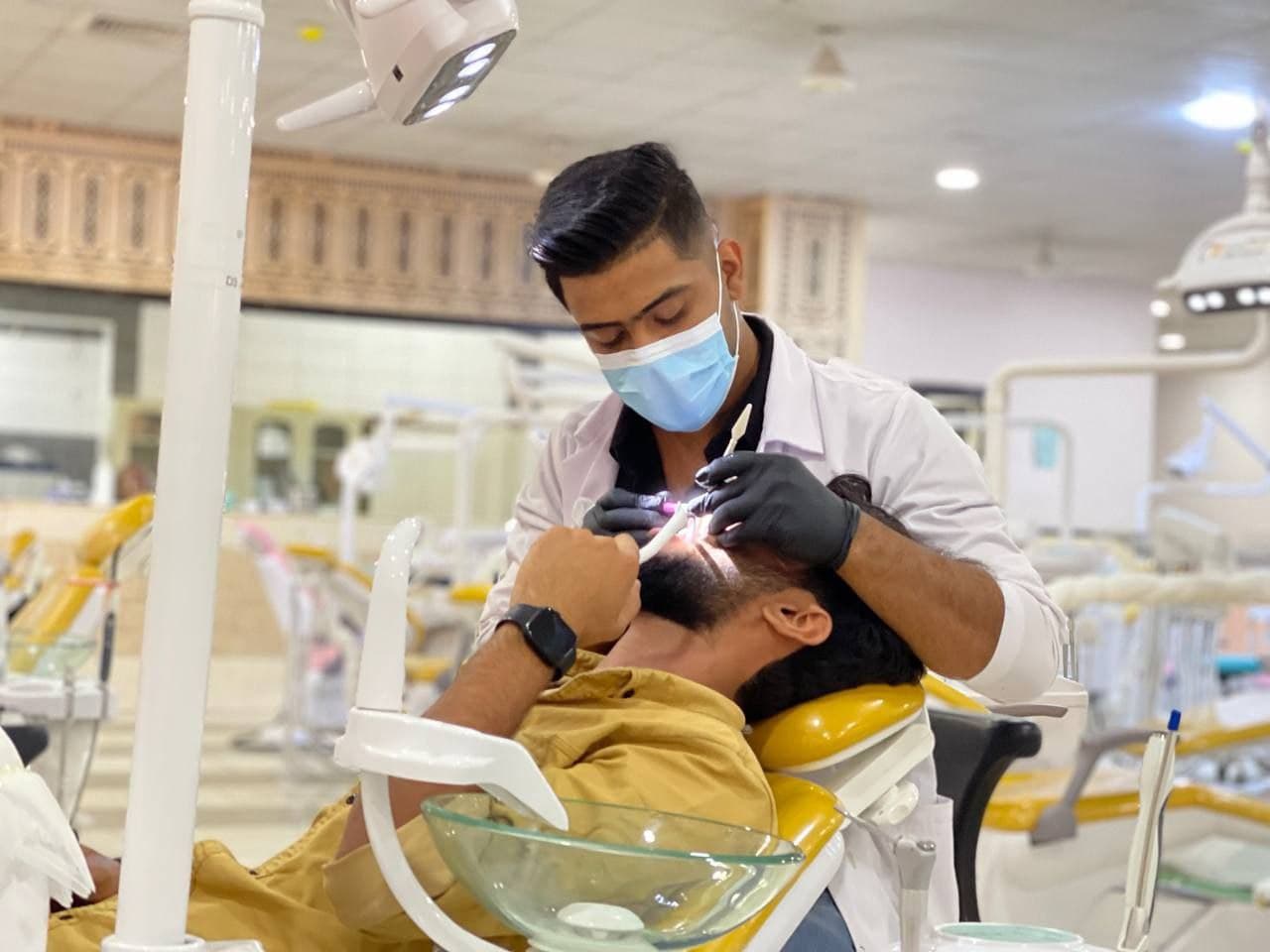 Part of the creativity of the students of Al-Mustaqbal University College, Department of Dentistry, the fifth stage