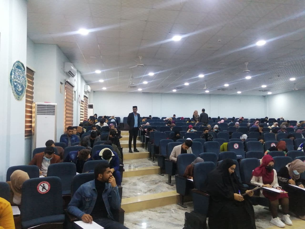 Part of the exams for the first month of the first course of the dental department today Tuesday 7/12/2021