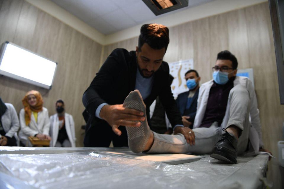 التدريب العملي  لقسم الاشعة في كلية المستقبل الجامعة يوم الاحد الموافق 31/1/2021