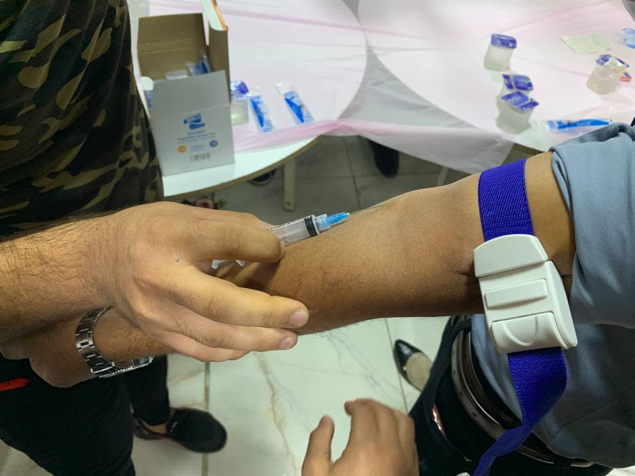 اقام مجموعة من طلبة كلية المستقبل/قسم التمريض ورشة تدريبية طبية