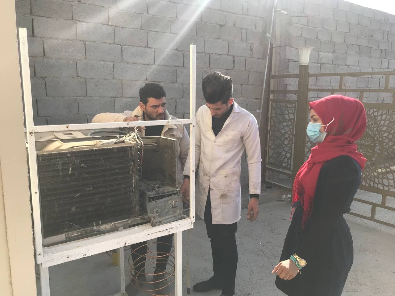 A group of students has worked on a graduation project titled "Eco - air conditioning and refrigeration systems"