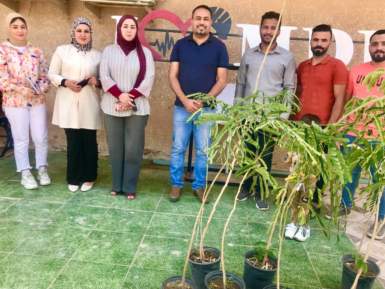  حملة تشجير شجرة (الالبيزيا) قام بها طلبة الهندسة الكيمياوية