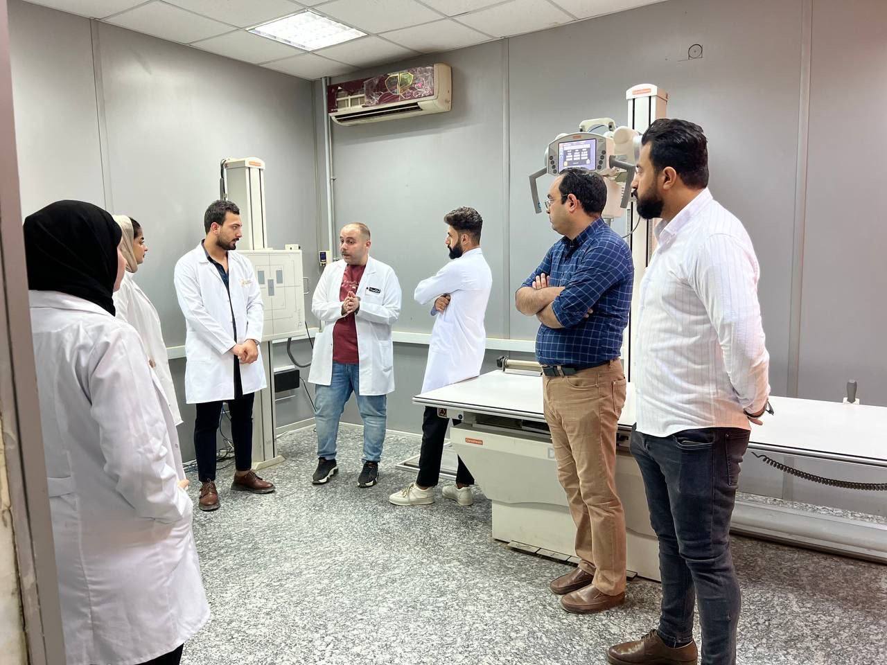 جانب من التدريب الصيفي لطلبة قسم تقنيات الاشعه في المستشفيات و المراكز الصحية 