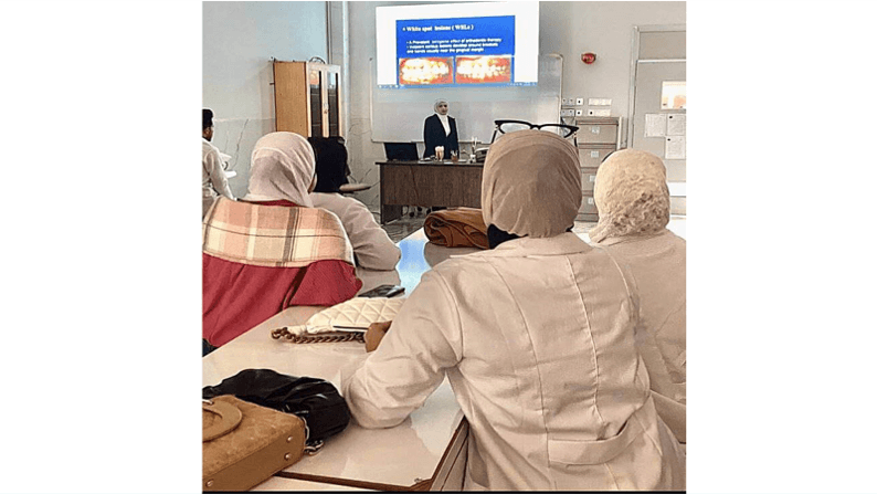 The Department of Dentistry at Al-Mustaqbal University College holds a scientific lecture entitled WHITE SPOT LESIONS