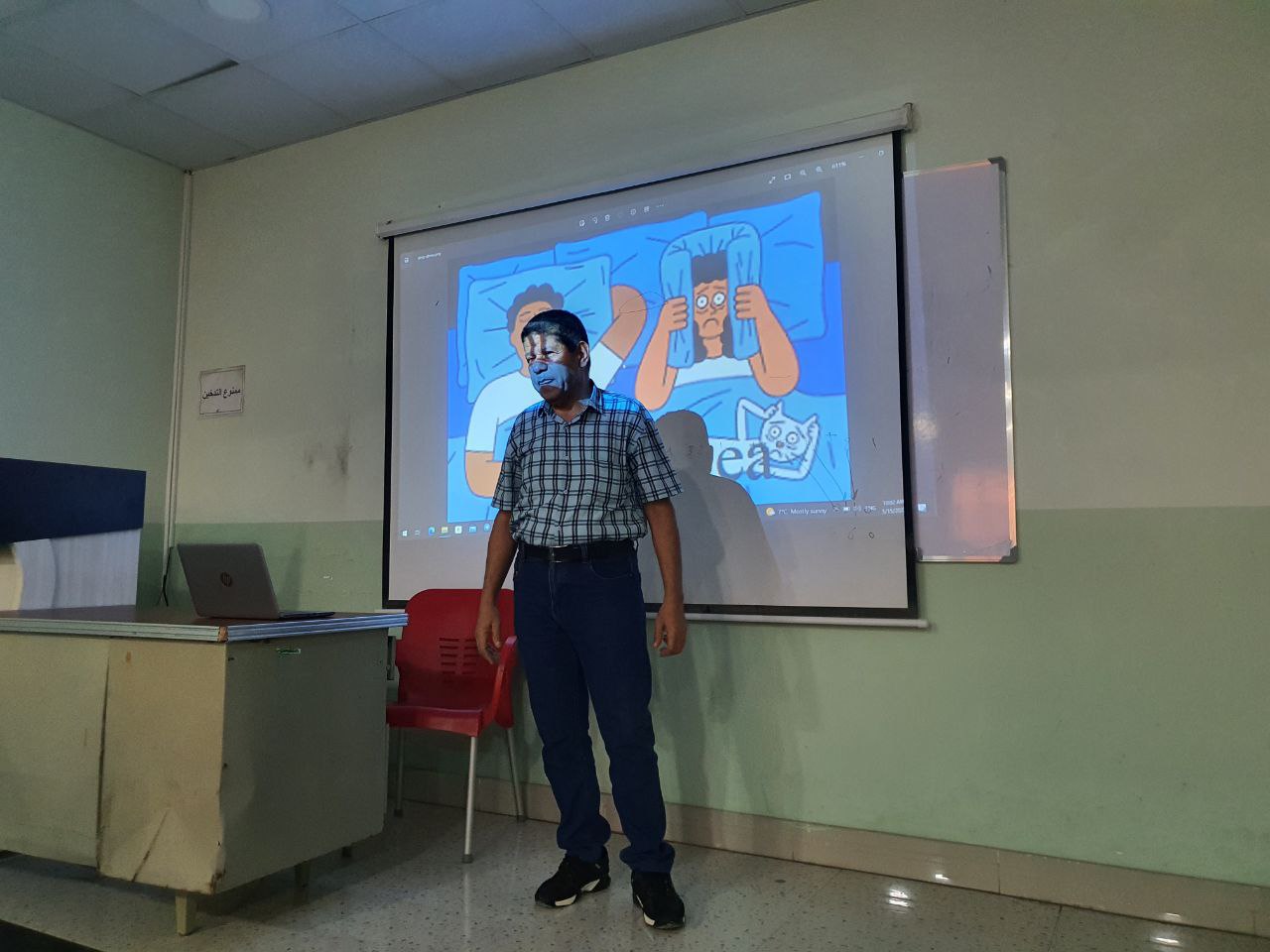 A scientific workshop for the teacher, Dr. Ali Hussein Hamza, entitled (Tinnitus)