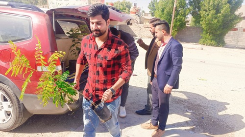 طلاب قسم تقنيات البصريات يتركون بصمة خضراء في مدرسة عدن الابتدائية للبنات في ناحية عوفي 🌿 
