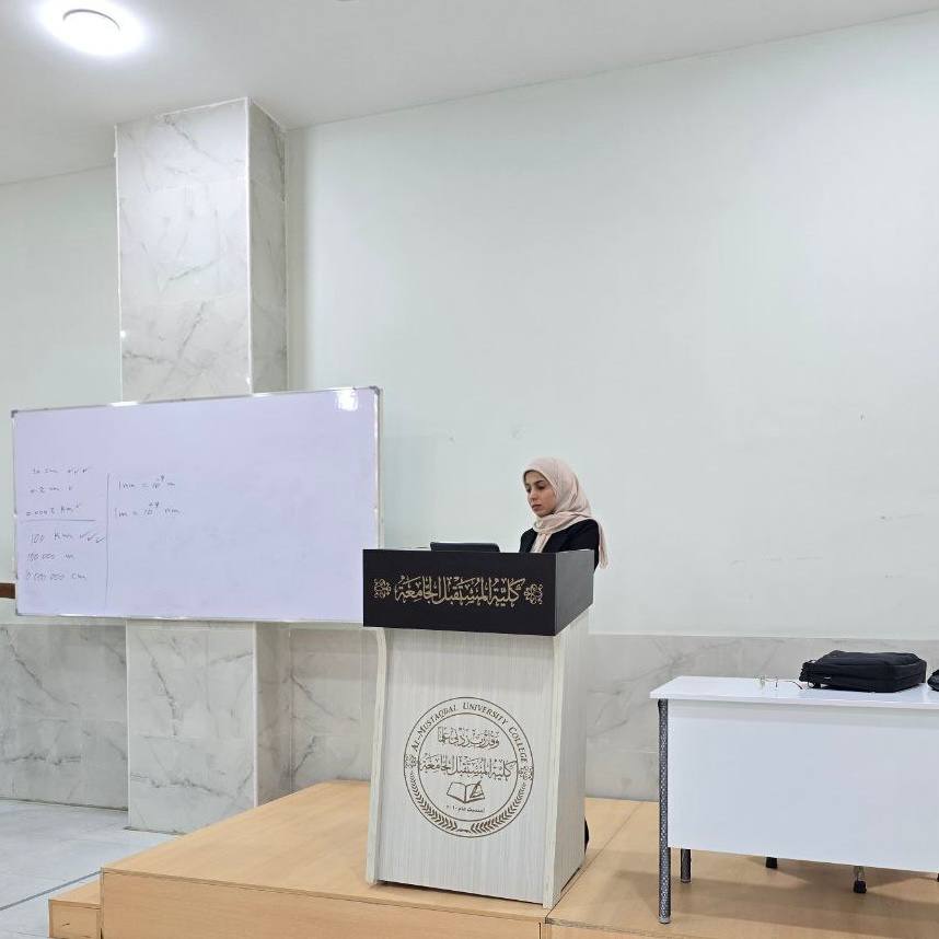 ورشة علمية ل( سارة رحيم حمزة ) بعنوان " البلاستك وعلاقتة بمرض السرطان "