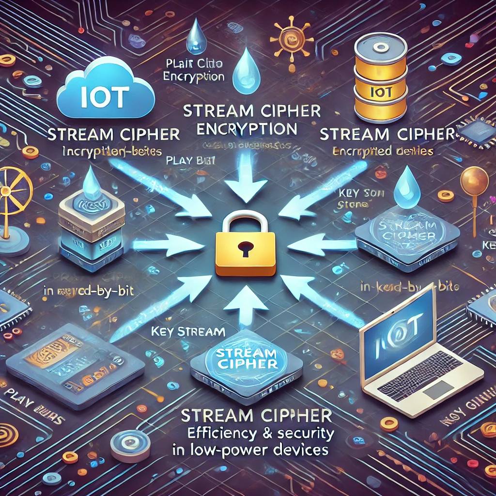 مقالة علمية للتدريسي م . د معمر محمد حول التشفير الانسيابي في أنظمة إنترنت الأشياء (IoT)