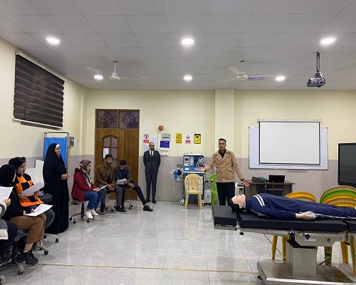 قسم التخدير يقوم بورشة لغة انكليزيه 