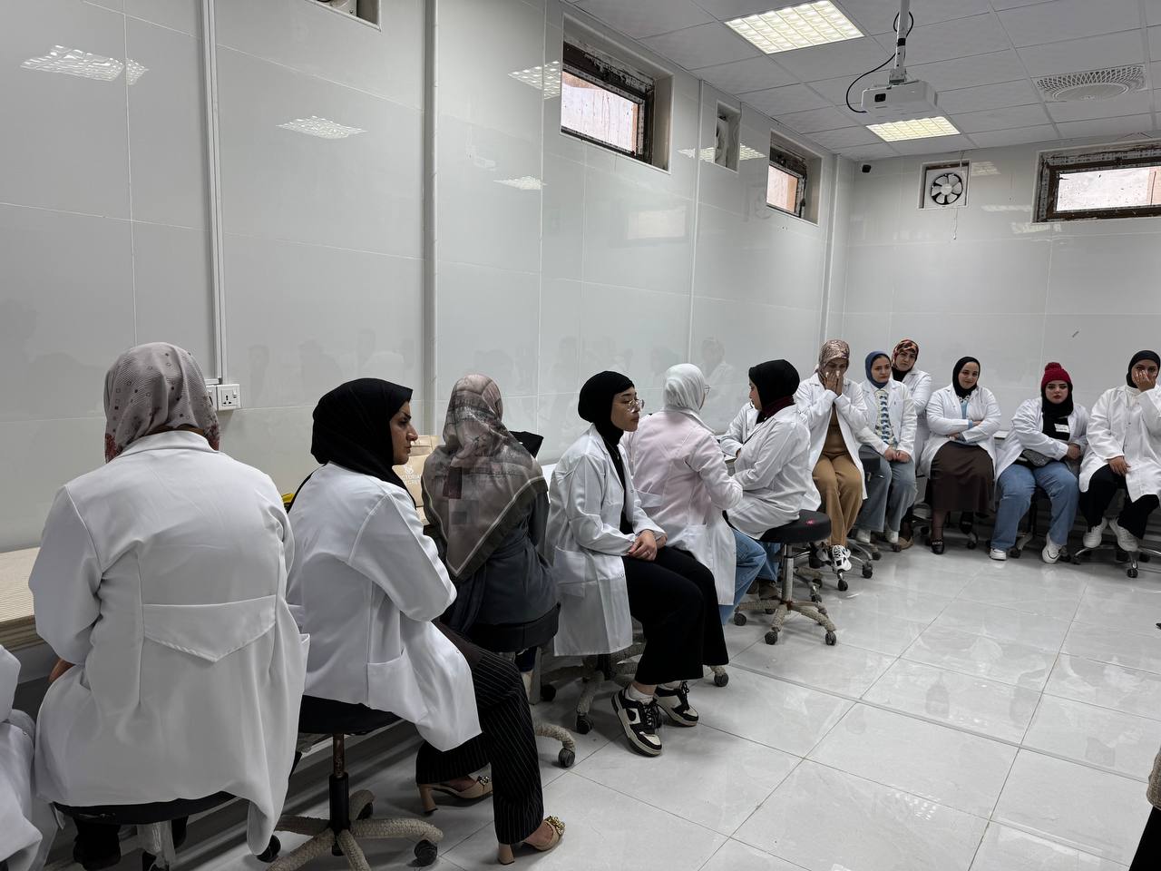 جانب من حضور طلبة المرحلة الاول في قسم التقنيات الاحيائية الطبية للعام الدراسي2024-2025....