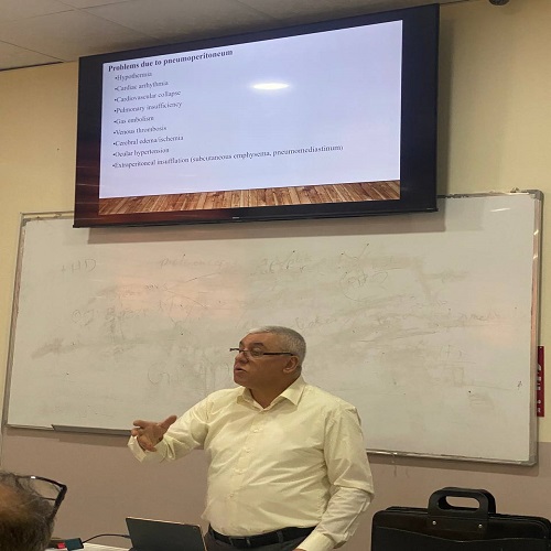 سمنار علمي بعنوان ( الجراحة المنظارية واثارها على التخدير إلعام) 