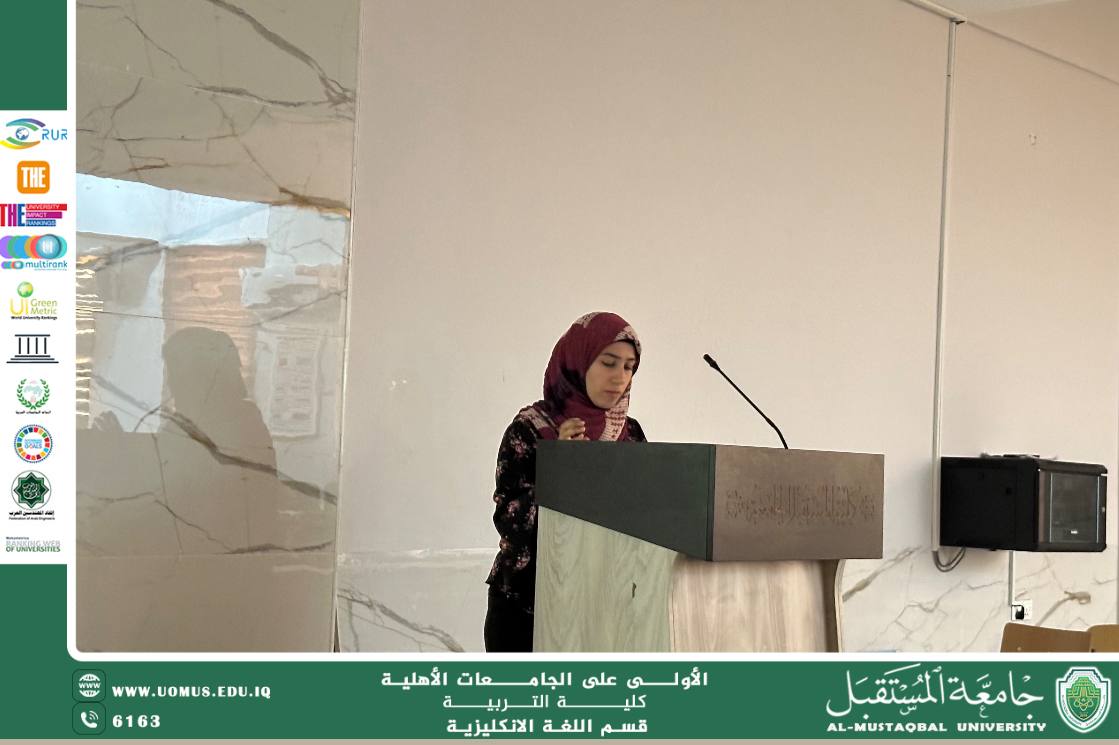 قسم اللغة الإنكليزية ينظم ورشتي عمل حول التلوث البيئي ودور المرأة في الإعلام