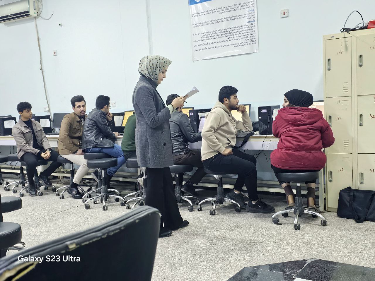 تدريب الطلبة حول الببل شيت والية احتساب السعي التكويني لمسار بولونيا  للمرحلة الاولى