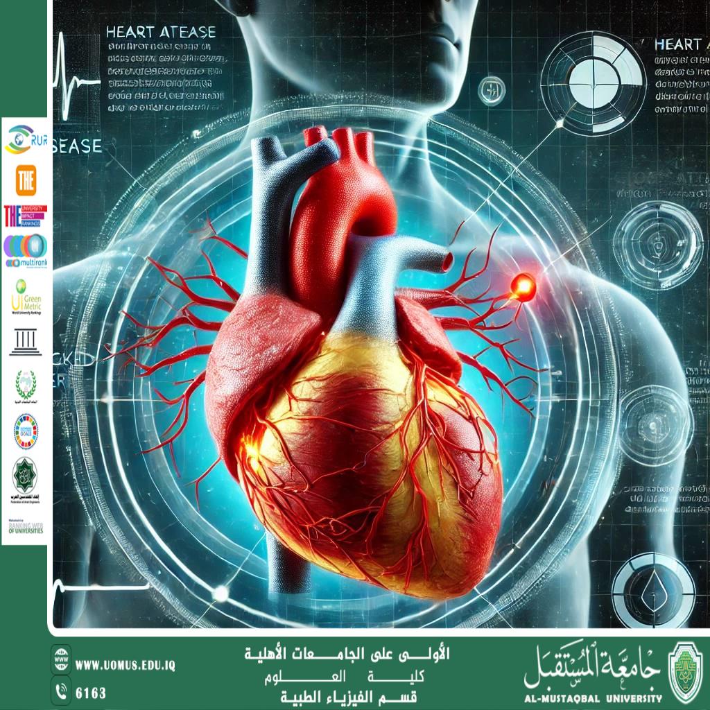 مقالة علمية للمعيده (زهراء باسم) بعنوان " أمراض القلب: الأسباب، الأعراض، والوقاية".