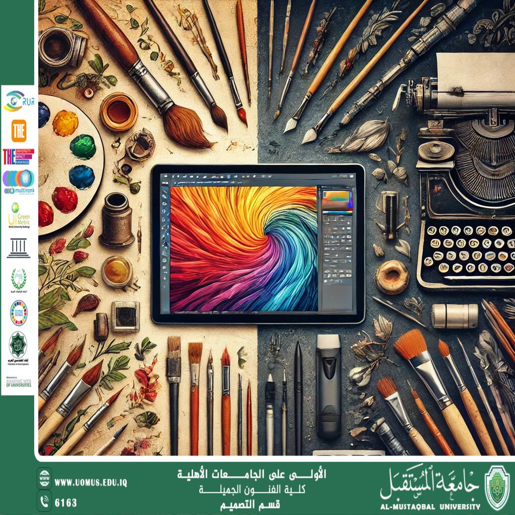 مقال بعنوان " تقنيات الرسم في الفن البصري: من التقليدي إلى الرقمي "للتدريسية م.م. سارة طاهر 