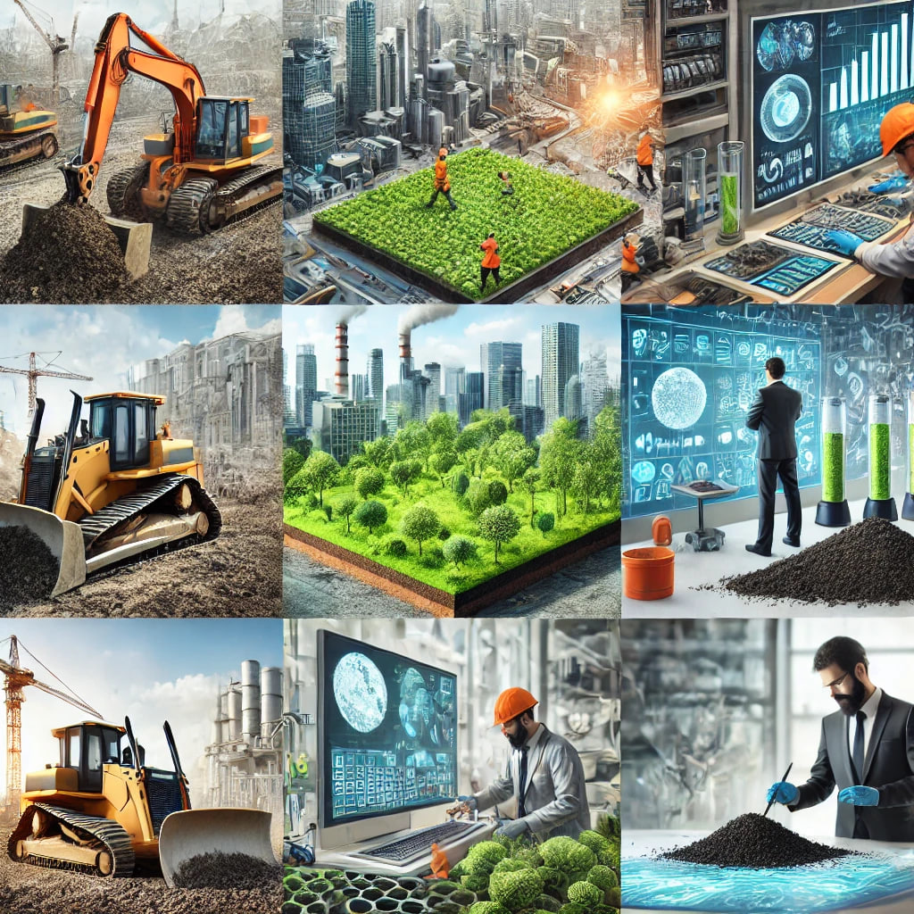 إعادة تدوير التربة في مواقع البناء: فوائد بيئية وهندسية