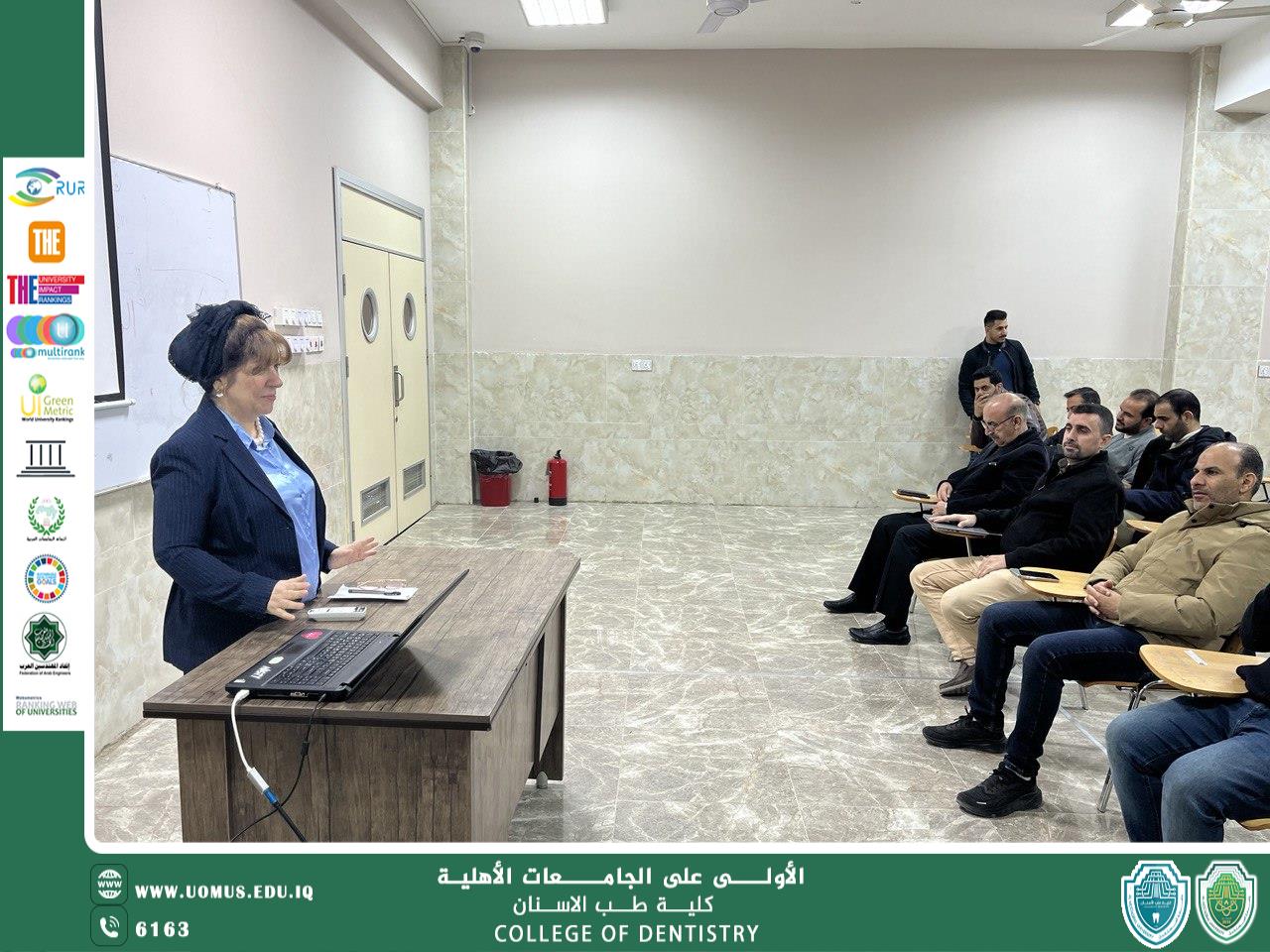 إقامة ورشة عمل بمناسبة اليوم العالمي للمرأة في كلية طب الأسنان