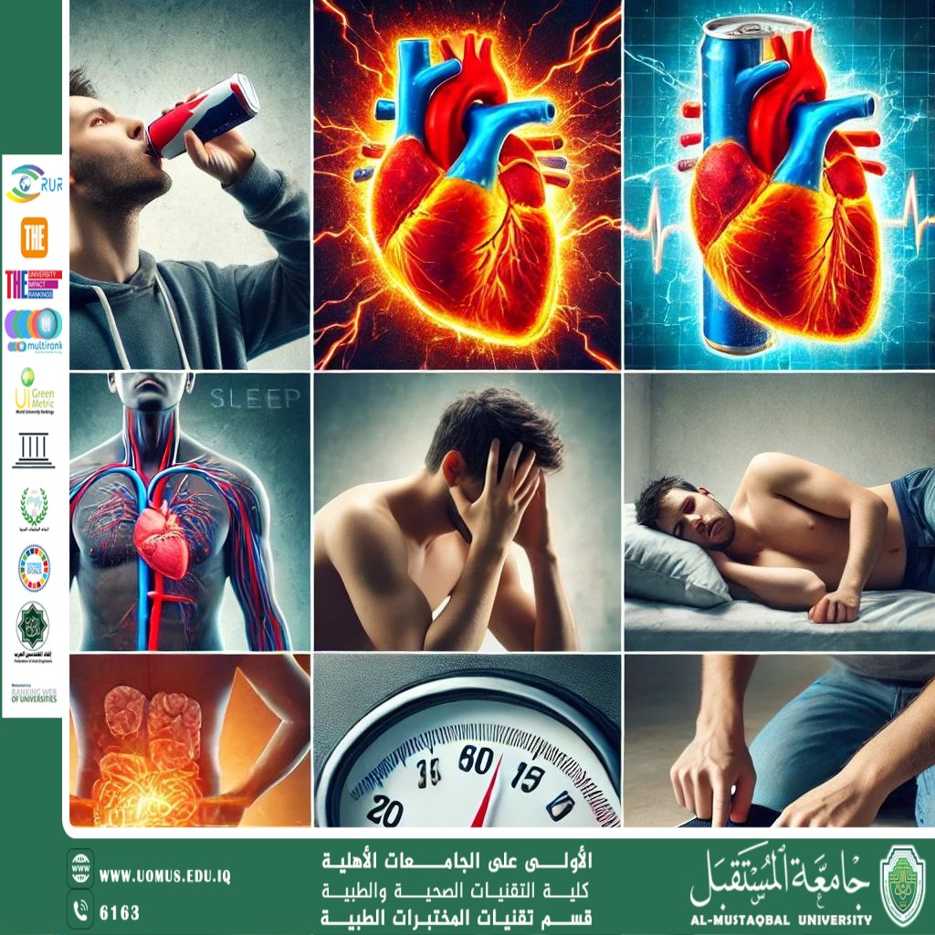 مقالة علمية للسيدة زهراء ماجد نصيف بعنوان مشروبات الطاقه وتاثيرها ع الانسان 