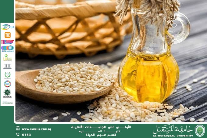 مقالة علمية للتدريسية ( م.م زينب ناظم عزيز )  بعنوان "زيت السمسم"