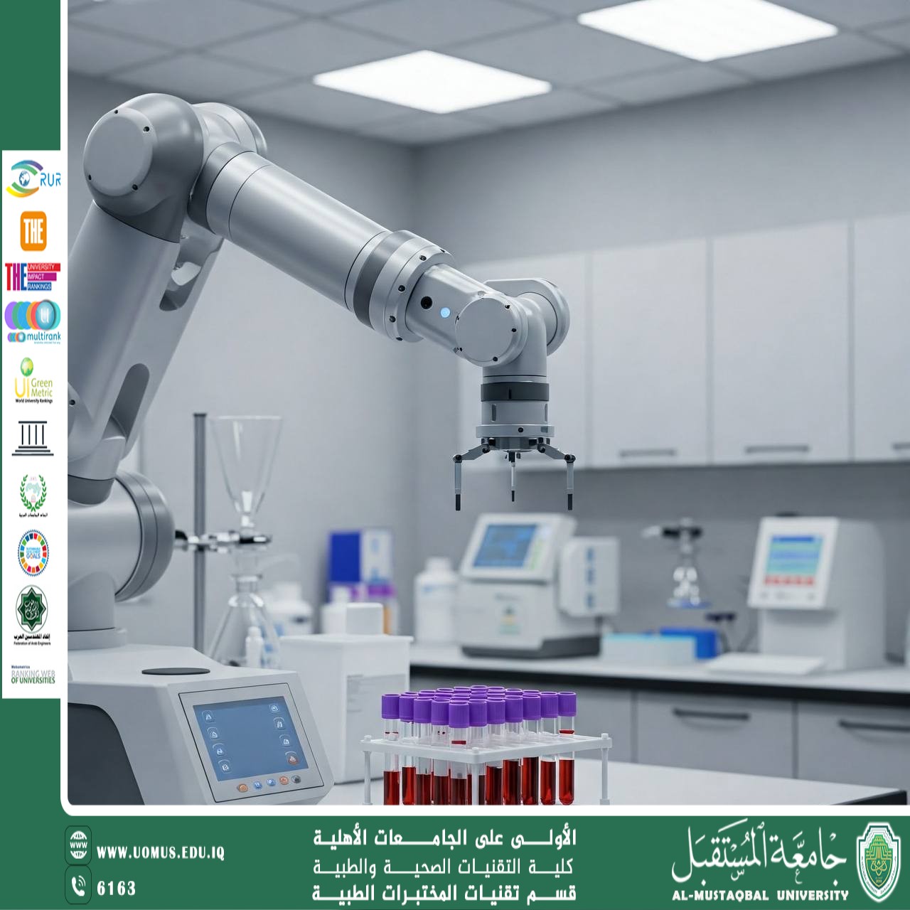 مقالة علمية للتدريسية ابرار رياض كريم بعنوان اهمية الذكاء الاصطناعي في المجال الطبي 