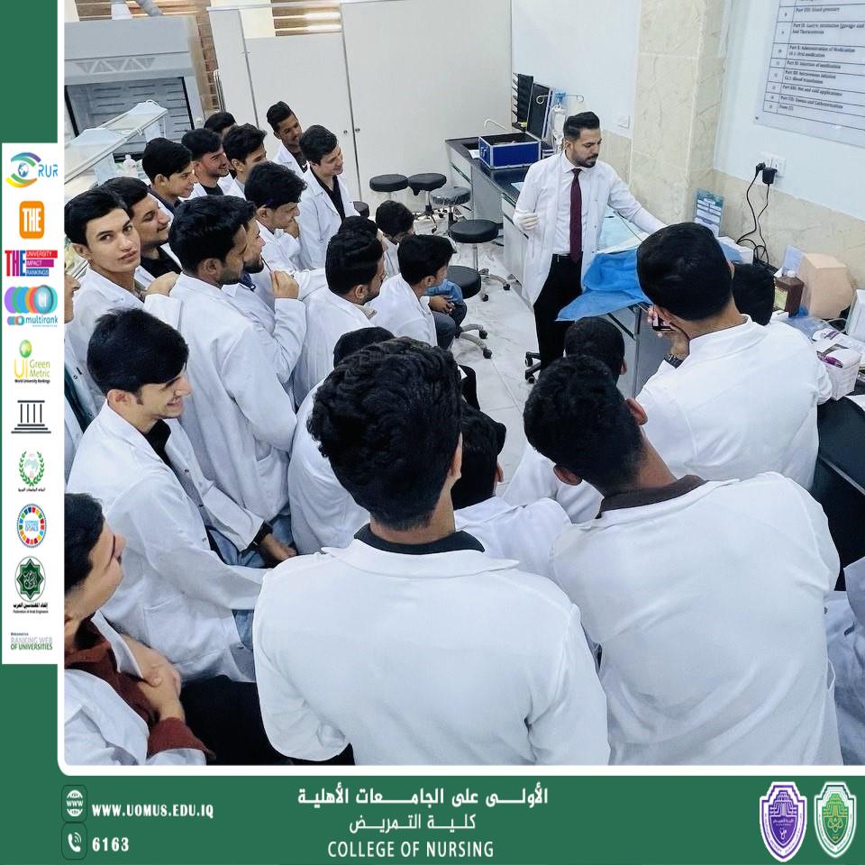 ورشة تدريبية لطلبة المرحلة الأولى حول "إجراء القسطرة البولية (Urinary Catheterization)"