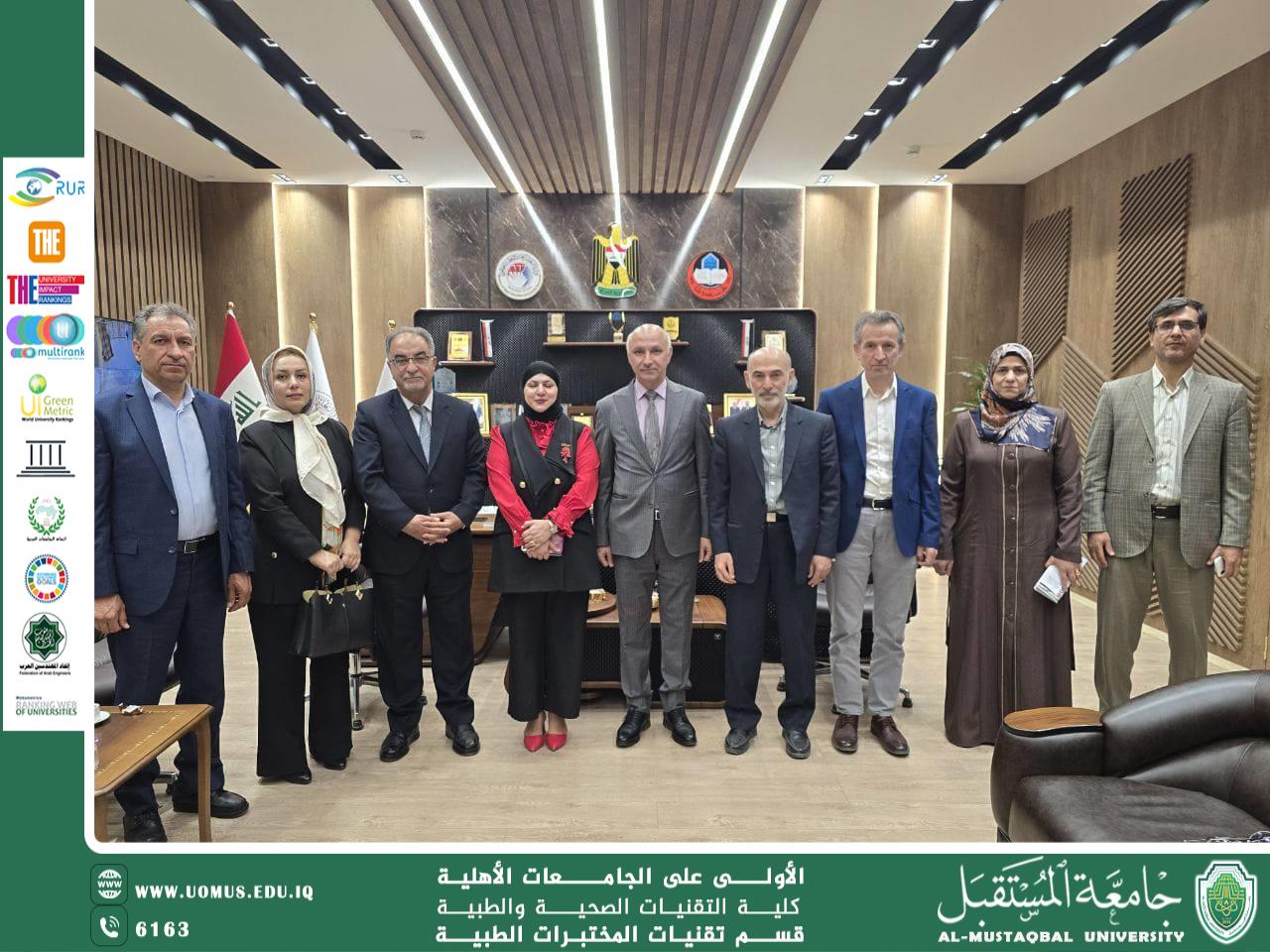 تدريسي في قسم تقنيات المختبرات الطبية يشارك في المنتدى العلمي الأول بين جامعة الموصل والجامعات الإيرانية