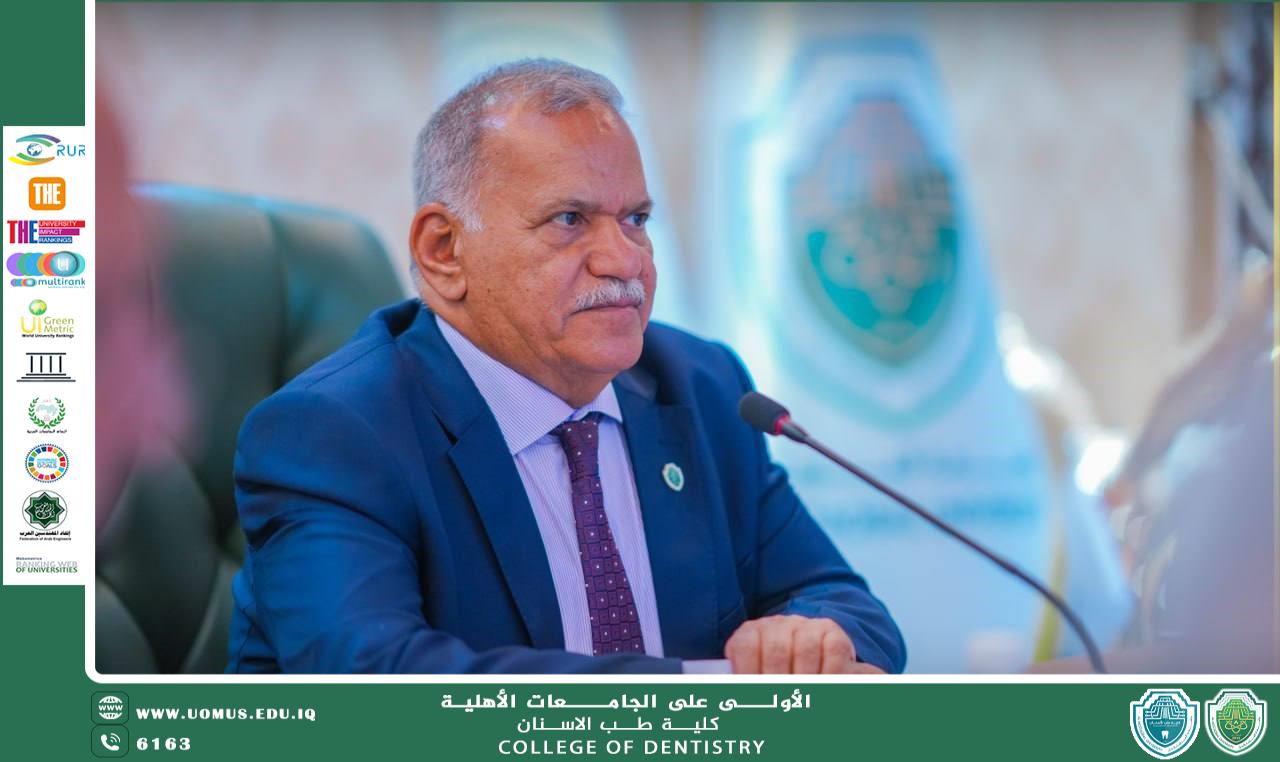 رئيس الجامعة يبارك لجميع منتسبي الجامعة حصولها على المركز الأول عالميا و عراقيا
