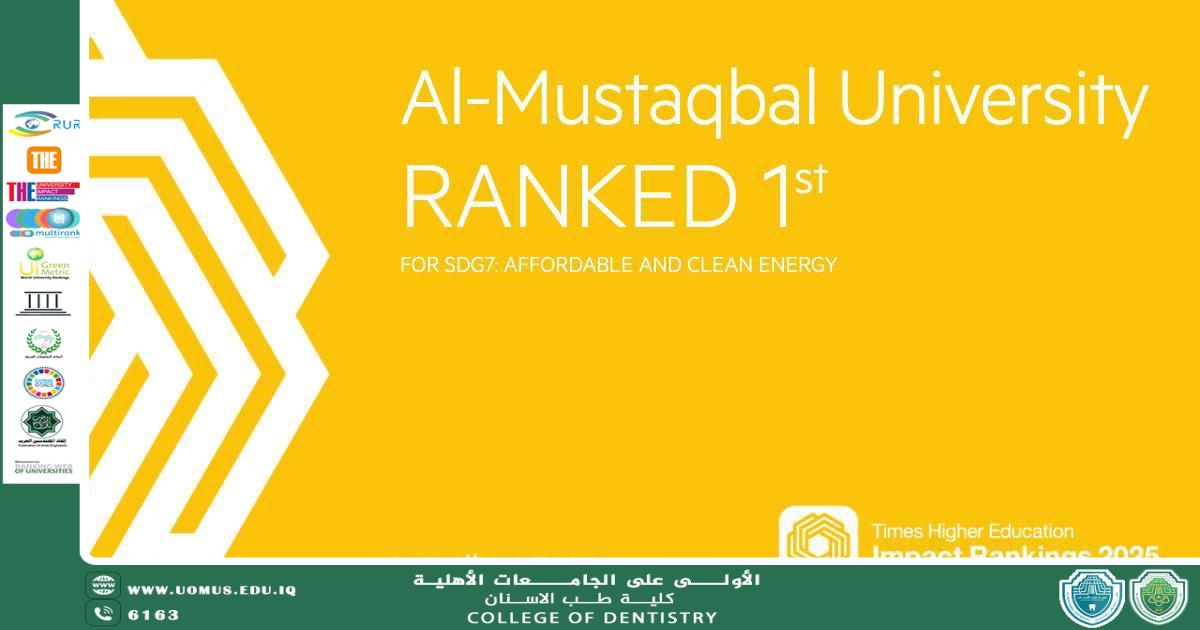 جامعة المستقبل تتصدر التصنيف العالمي في مجال الطاقة