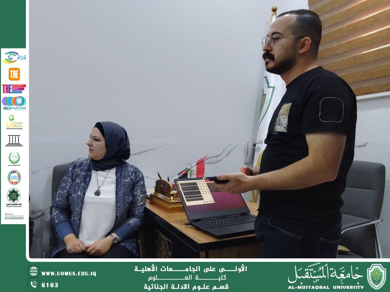 ورشة علمية حول "روباتات الذكاء الاصطناعي" في كلية العلوم – جامعة المستقبل.