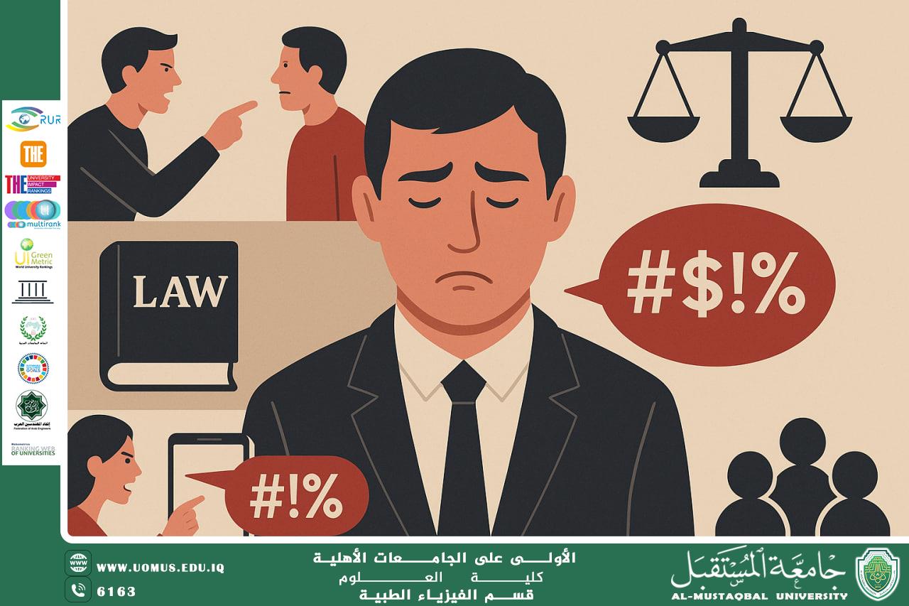 A scientific article by the lecturer (Assistant Professor Fatima Makki Shaalan) entitled “Crimes of Insult and Cursing in Iraqi Law: An Analytical Study”