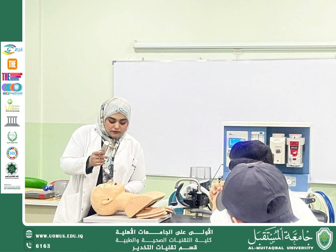 Scientific Workshop for Anesthesia Students on the Anesthesia machine and Endotracheal Intubation Techniques
