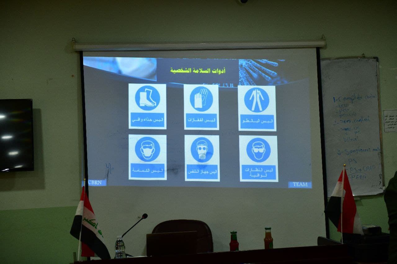 كلية المستقبل الجامعة تقيم ورشة بالتعاون مع مديرية الدفاع المدني في بابل حول خطورة المختبرات ودور CBRN في الجامعات 