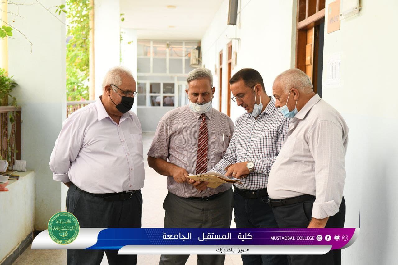 استمرار اداء امتحانات الدور الثاني للعام الدراسي  ٢٠٢٠ - ٢٠٢١ في كلية المستقبل الجامعة