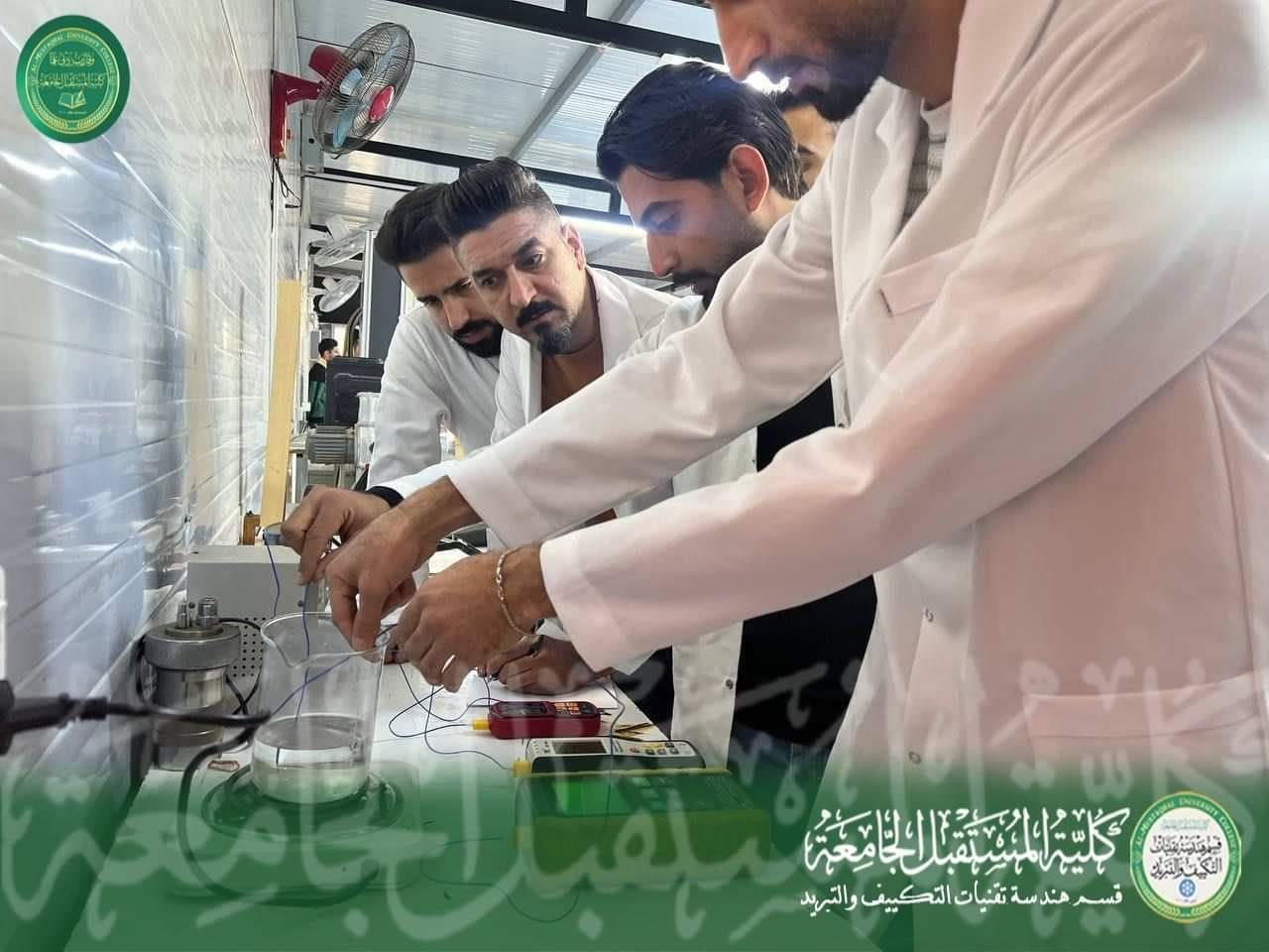 An Applied Workshop Conducted by Fourth Year Students of Air Conditioning & Refrigeration Engineering Department on DATA LOGGER Devices