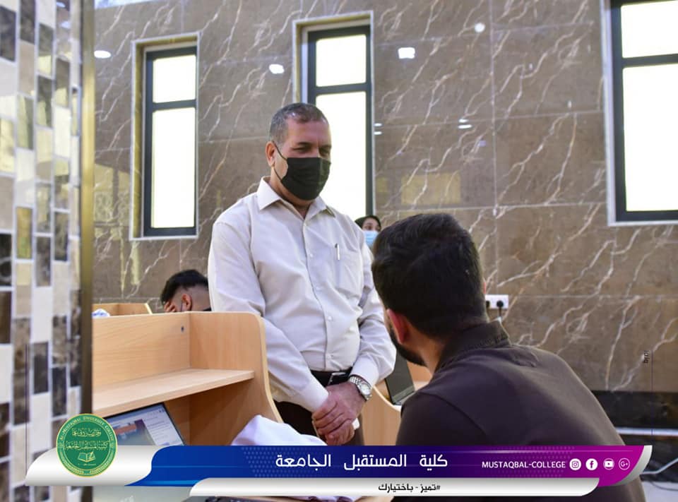 كلية المستقبل الجامعة تجري الامتحان التقويمي الالكتروني التجريبي لقسم طب الاسنان