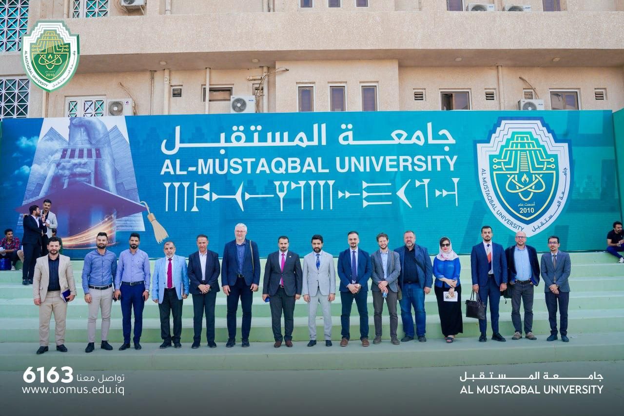 An Academic Delegation Representing Ostrava University of Czech Republic Accompanied by Members of Iraqi Engineers Syndicate   Pays a Visit to Al-Mustaqbal University