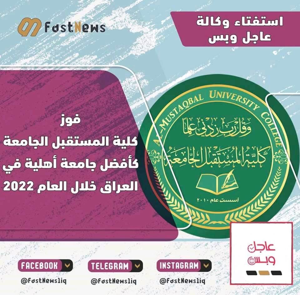 Al-Mustaqbal University College Wins as the Best Private University in Iraq for the year 2022