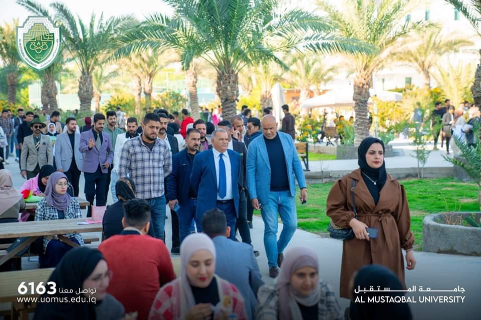  Al-Mustaqbal University President Leads an Inspection Tour through the University Colleges & Departments