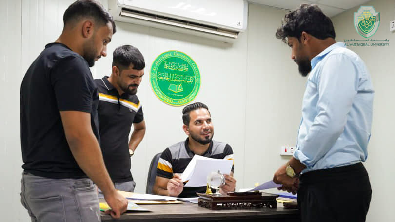 قسم التسجيل في جامعة المستقبل يستقبل الطلبة الأعزاء الراغبين بالتسجيل في كليات واقسام جامعة المستقبل للعام الدراسي المقبل 2023-2024 