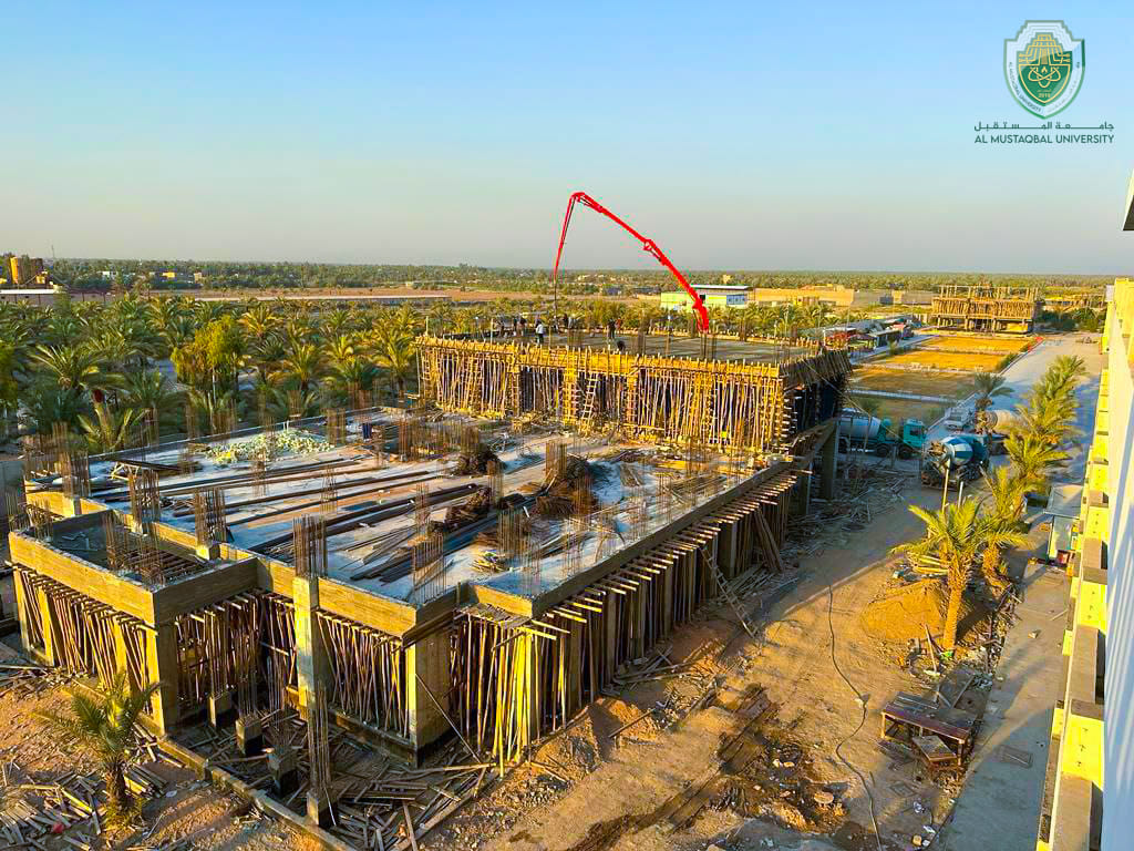 قسم الديوان/ شعبة المشاريع والاعمار في جامعة المستقبل تواصل اعمال التطوير والبناء . 