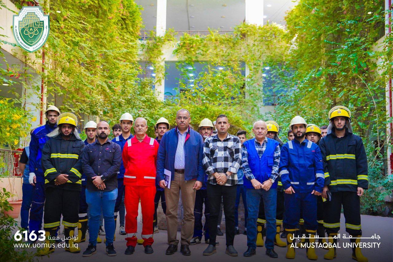 ورشة عمل تثقيفية استهدفت كادر عمال الخدمات ووحدة الدفاع المدني داخل الجامعة