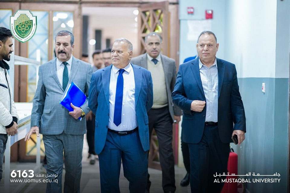 Al-Mustaqbal University President Conducts an Inspection Tour to Follow-Up Progress of Final Exams / First Semester