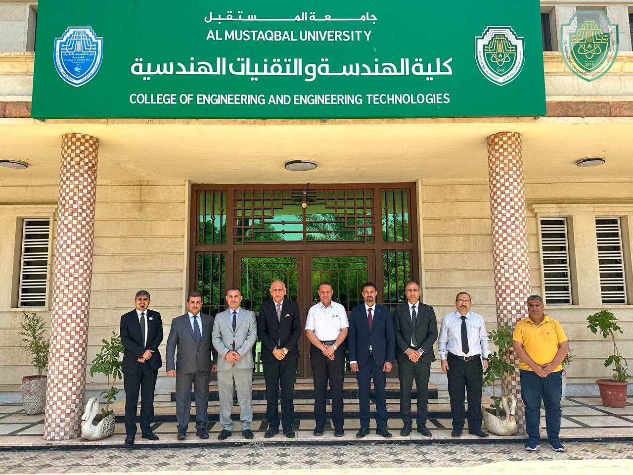  Al-Mustaqbal University President receives the Delegation of Central Technical University, and Discussions for Joint Scientific Cooperation are being conducted.