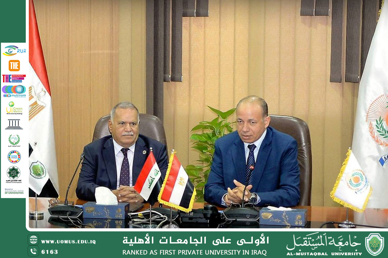 السيد رئيس جامعة المستقبل في زيارة إلى جامعة المنصورة في جمهورية مصر العربية وتوقيع بروتوكول تعاون مبدئي لتعزيز الشراكة الأكاديمية والبحثية